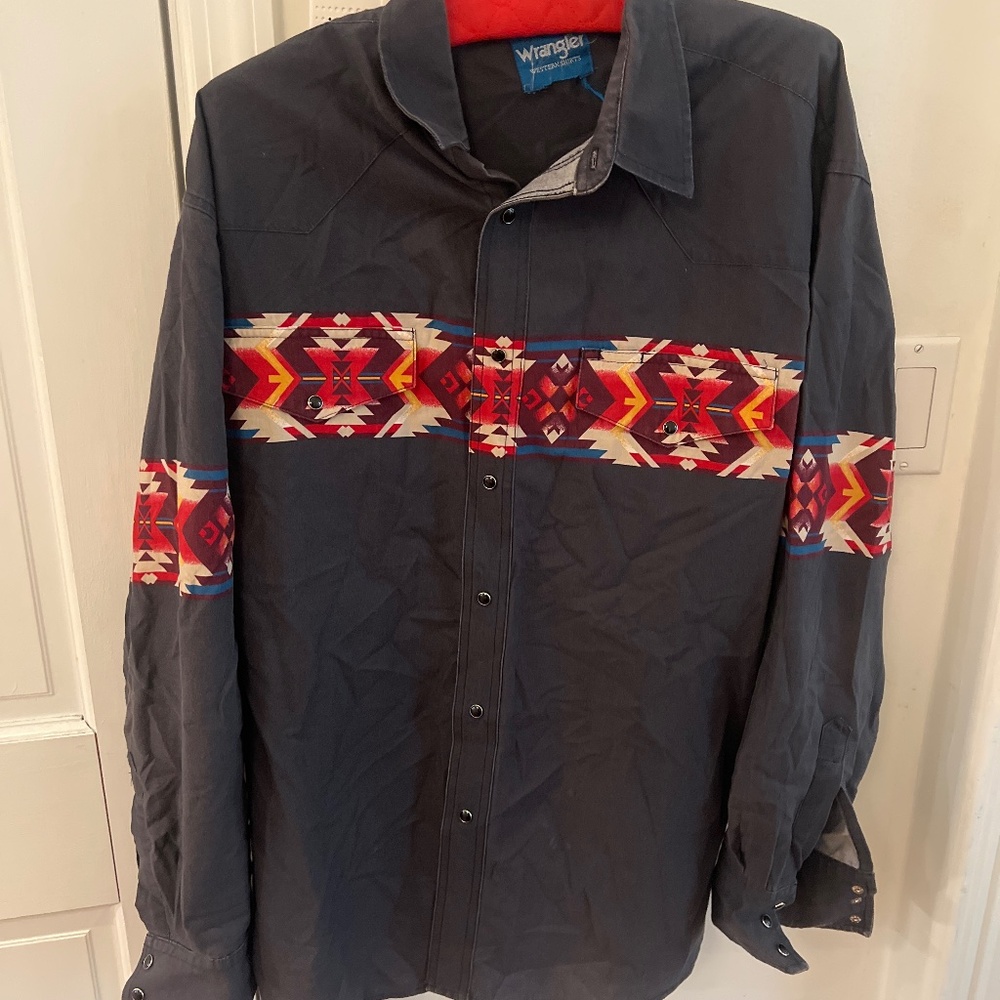 Vintage Wrangler western men’s large shirt